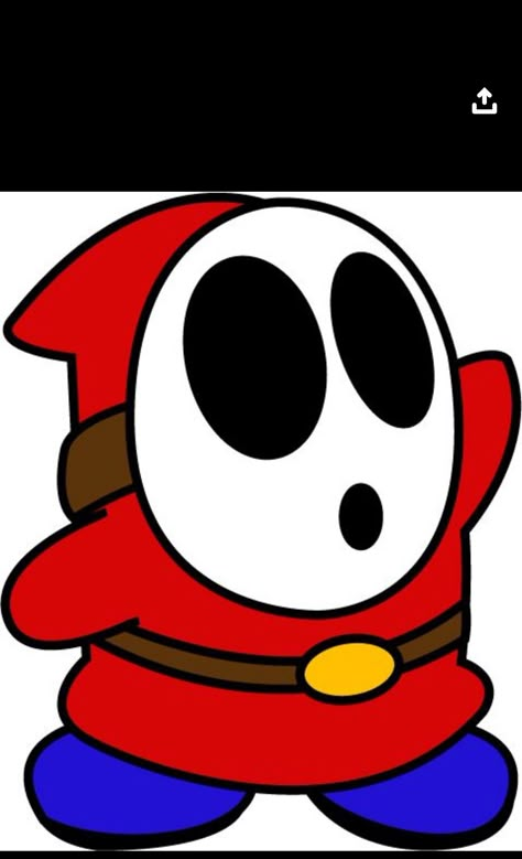 Shy Guy Canvas Painting, Mario Shy Guy Drawing, Shy Guys Mario, Shy Guy Painting, Super Mario Bros Characters Drawings, Shyguy Mario Art, Shy Guy Drawing, Shy Guy Art, Shy Guy Tattoo