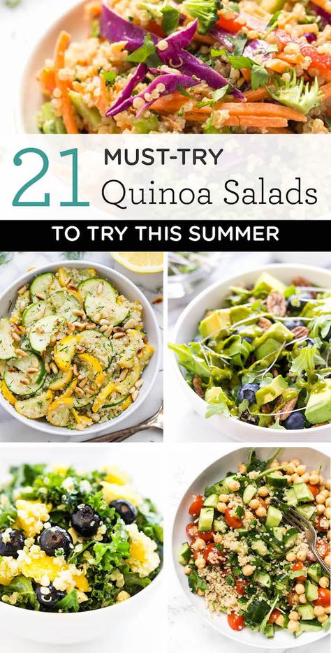 Best Quinoa Salad Recipes, Quinoa Salads, Hearty Salad Recipes, Vegan Steak, Salad Summer, Tabbouleh Salad, Quinoa Salat, Recipes Quinoa, Recipes For Summer