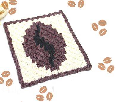 Crochet Coffee Bean Coasters — Craftorator Coffee Bean Coasters, Crochet Corner To Corner, Coffee Seed, Crochet Coffee, Corner To Corner, Coffee Bean, Coffee Beans, Knitting And Crochet, Crochet Hooks