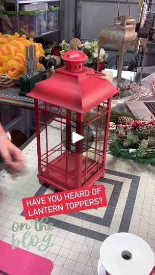 307K views · 3.3K reactions | Have you heard of Lantern Toppers? They are arrangements that you can make with silk flowers and attach to the top of your lanterns. I’m teaching you how to make this one step-by-step on the blog, check for the link in the comments. #diychristmasdecor | Southern Charm Wreaths | Southern Charm Wreaths · Original audio Christmas Lantern Toppers Diy, Decorating Christmas Lanterns, Lantern Toppers Diy, Decorating Lanterns Ideas, Decorated Lanterns Ideas, Christmas Lanterns Decorated Diy, Lantern Filler Ideas, How To Decorate A Lantern, Decorating With Lanterns