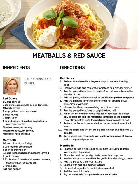 Julie Chrisley, Red Sauce Recipe, Homemade Sauce Recipes, How To Peel Tomatoes, Tasty Pasta, Red Sauce, Favorite Kitchen, What To Cook, Healthy Meal Prep