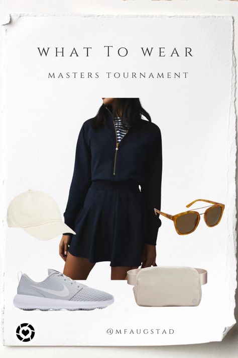 Golf Resort Outfits, Women’s Golf Tournament Outfit, Golf Tournament Outfits Women, Chic Golf Outfits Women, Plus Size Golf Outfit, Women’s Golf Aesthetic, Us Open Golf Spectator Outfit, Masters Golf Outfits Women Spectator, What To Wear To The Masters Golf