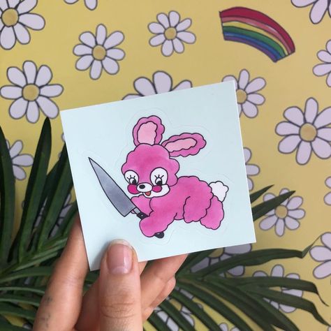 Bunny Stickers, Knife Tattoo, Tattoo Ideas, I Shop, Paintings, Tattoos, On Instagram, Instagram