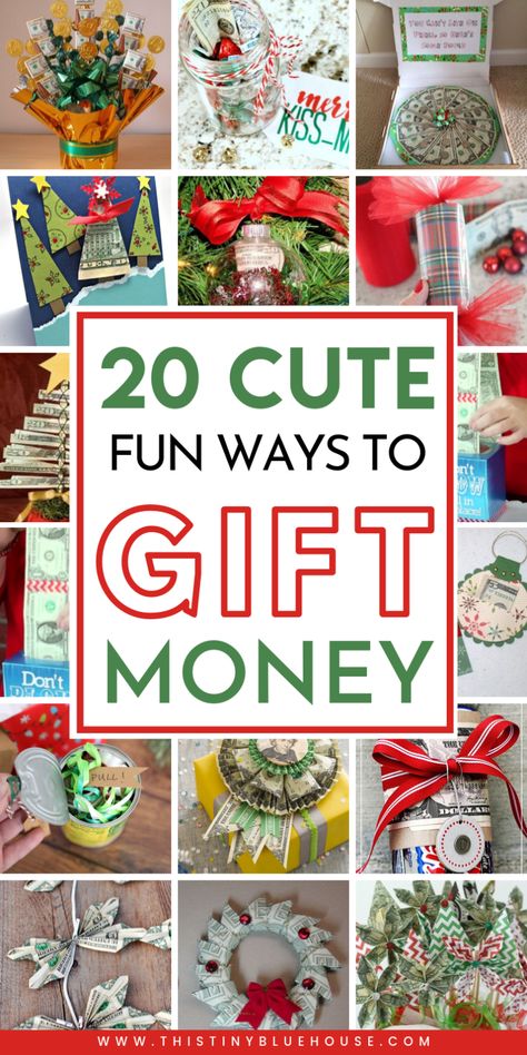 Make gifting money fun & festive with these unique Christmas money gifts. These best ways to give money gifts are the ultimate way to give the gift of cash. #moneygifts #moneygiftideas #moneygiftchristmas #creativemoneygift #moneygiftforkids #moneygiftideasunique #holidaymoneygifts #christmasmoneygifts Cute Ways To Gift Money, How To Diy, Money Tree Ideas, Ways To Gift Money, Money Gifts Christmas, Ways To Give Money, Gifting Money, Wrapping Money, Holiday Money