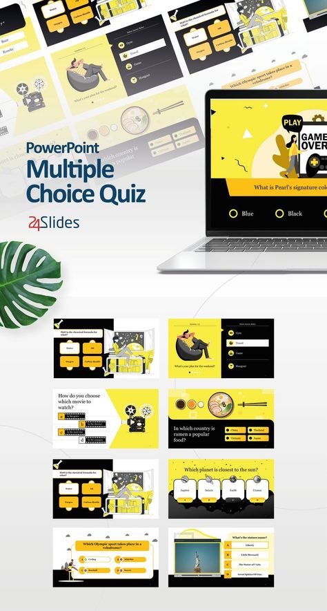 Are you looking for highly visual quiz slides? This multiple-choice quiz template comes with amazing PowerPoint illustrations to engage your audience right away. Click for a free download! Powerpoint Quiz Template, Choice Template, Quiz Template, Student Assessment, Multiple Choice Questions, Event Planning Company, Instructional Design, Choice Questions, Travel Games