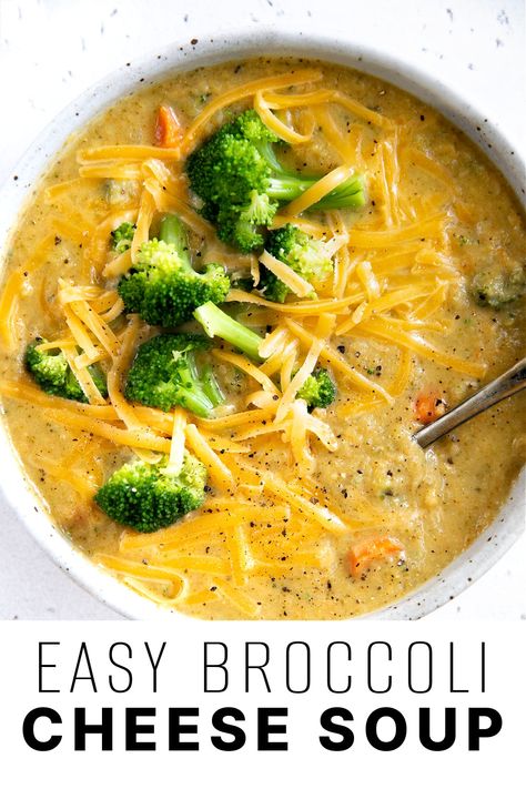 Creamy Broccoli Cheddar Soup, Broccoli Cheddar Soup Recipe, Cheddar Soup Recipe, Broccoli Cheese Soup Recipes, Cheese Soup Recipes, Carrots Celery, Broccoli Soup, Broccoli Cheese Soup, Broccoli Cheddar Soup