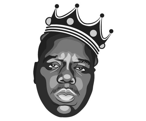 Notorious Big Vector Image Biggie Smalls Art, Painting Logo, Hip Hop Artwork, Rapper Art, Real Hip Hop, Biggie Smalls, Hip Hop Art, Notorious Big, Vector Portrait