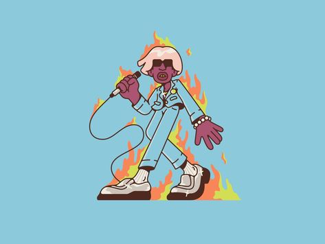 IGOR by Daniel Mackey on Dribbble Tyler The Creator Cartoon Art, Tyler The Creator Cartoon, Comic Style Art, Character Design Animation, Flash Art, Animation Design, Hippie Art, Tyler The Creator, Illustration Character Design