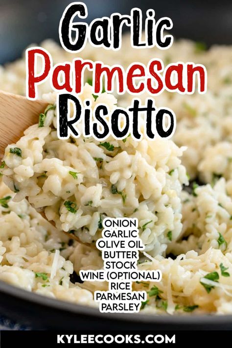 Parsnip Risotto, Garlic Parmesan Risotto, Easy Risotto Recipes, Garlic Risotto, Orzo Risotto, Easy Risotto, Risotto Recipes Easy, Shrimp Risotto, Risotto Dishes