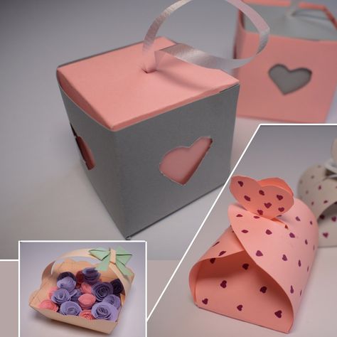 Cute no glue small and easy to make gift boxes for everyone. If you want to learn how to make click link below. DiY gift box. Simple Gift Box Ideas, Box Ideas Gift, Gift Packing Ideas, Gift Box Tutorial, Gift Box Ideas, Craft Boxes, Valentines Day Gift Ideas, Packing Ideas, Diy Birthday Gifts For Friends