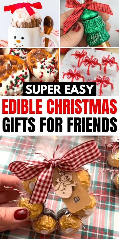 Bring the joy of homemade to your Christmas celebrations with DIY edible gifts. From beautifully packaged Christmas food baskets to delectable handmade candies and baked treats, these simple yet thoughtful gifts are sure to impress everyone on your list. Edible Christmas Gifts Homemade, Christmas Edible Gifts, Homemade Edible Christmas Gifts, Food Baskets For Christmas, Homemade Christmas Gift Baskets, Edible Gifts Homemade, Diy Christmas Gifts For Coworkers, Diy Edible Gifts, Homemade Xmas Gifts