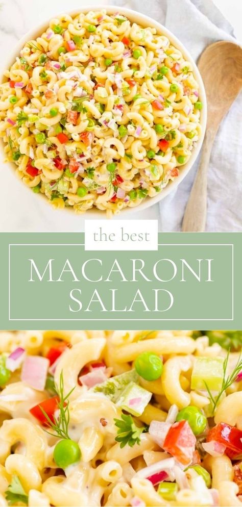 The Best Macaroni Salad, Macaroni Salad Ingredients, Summer Potluck Recipes, Classic Macaroni Salad, Cold Pasta Salad Recipes, Best Macaroni Salad, Julie Blanner, Macaroni Salad Recipe, Best Pasta Salad