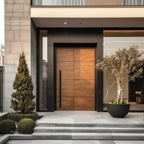 Modern Door Designs, Entrance Makeover, Modern Home Entrance, House Entrance Doors, House Front Door Design, Modern Entrance Door, Modern Entry Door, Main Entrance Door Design, Main Entrance Door