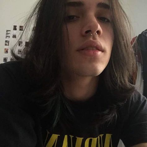 Eric Oliver Devilposh, Eric Oliver, Metalhead Guy, Larry Johnson, Boys Long Hairstyles, Long Black Hair, Emo Boys, Attractive People, Long Hair Styles Men