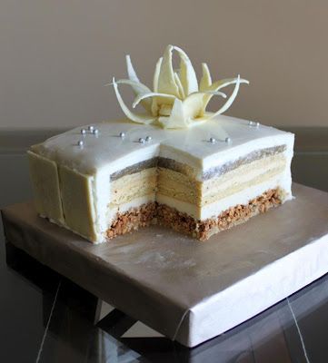 vanilla 8 layer cake Zumbo Recipes, Zumbo Desserts, Zumbo's Just Desserts, Adriano Zumbo, Vanilla Desserts, Vanilla Recipes, Party Things, Dessert Cake Recipes, Big Cakes