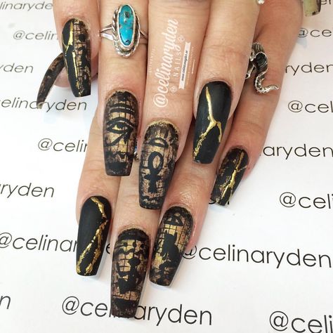 Ideas For Nails Gel, Egyptian Nails, Elegant Instagram, Super Woman, Nail Decor, Light Elegance, Manicure Inspiration, Gothic Nails, Pretty Nail Art Designs