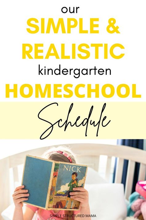 Homeschooling kindergarten? Need ideas for a daily schedule? Check out our simple and realistic kindergarten homeschool schedule and get some ideas! Tk Homeschool Schedule, Pre K Homeschool Schedule, First Grade Homeschool Schedule, Kindergarten Homeschool Ideas, Homeschool Kindergarten Schedule, Homeschool Schedule Preschool, Preschool Homeschool Schedule, Kindergarten Routines, Kindergarten Homeschool Schedule