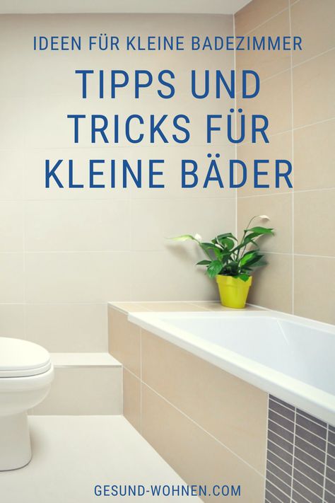 Sie haben gerade ein älteres Haus oder eine ältere Wohnung gekauft, oder planen eine entsprechende Anschaffung? Dann ist Ihnen vielleicht schon aufgefallen, dass für das Badezimmer hier meist nur wenig Platz eingeplant wurde. In diesem Beitrag gehen wir detailliert auf Ideen für kleine Badezimmer ein und reichen Ihnen Tipps und Tricks für die Gestaltung an die Hand. #gesundwohnen #ratgeber #badezimmer #kleinesbad #badexperte #neuesbad #magazin #gesundeswohnen #gesundesbadezimmer Mini Bad, Alcove Bathtub, Tiny House, Home Decor Decals, Quick Saves, Home Decor, Design