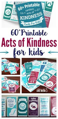 Printables Organizational, Acts Of Kindness For Kids, Random Acts Of Kindness Ideas, Acts Of Kindness Ideas, Nursing Ideas, Kindness Club, Organizing Closet, Kindness For Kids, Kindness Ideas