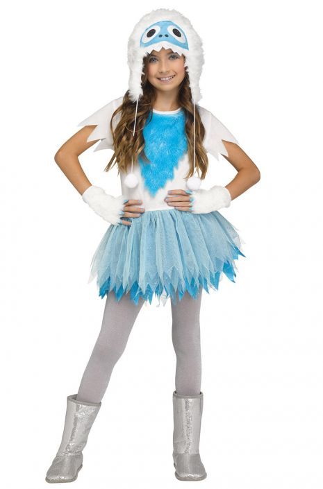 Snow Beastie Child Costume Yeti Costume, Abominable Snowman Costume, Yeti Party, Christmas Character Costumes, Halloween Costumes Couples Disney, White Tutu Dress, Christmas Tree Costume, Snowman Costume, Sally Costume