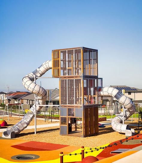 Rocking Animals, Modern Playground, Playgrounds Architecture, Climbing Frames, Playground Slide, Parks Furniture, Play Structures, School Playground, Piece By Piece