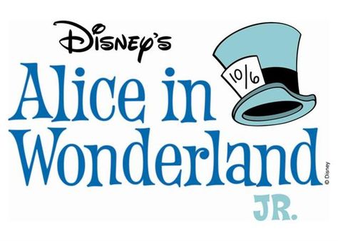 Alice in Wonderland Junior: Props List Alice In Wonderland Font, Jr Logo, Tweedle Dee, Disney Hair, Disney Font, Community Theater, Music Theater, Disney Alice, Picture Logo