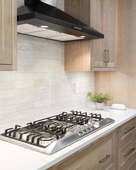 We love how this cool tile makes the modern black range hood POP! Don’t overlook the details! #fyp #trending #tile #kitchen #remodel #construction #roamdesigncompany Cool Tile, Black Range Hood, Black Range, Hood Design, Kitchen Range Hood, Tile Kitchen, Kitchen Range, Range Hood, Design Company