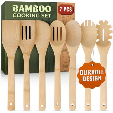 Wood cooking utensils