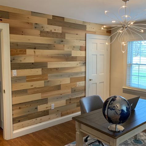 Wood Wall Planks, Wood Wall Covering, Peel And Stick Wood, Wood Plank Walls, Stick Wood, Wall Planks, Plank Walls, Pallet Decor, Pallet Wall