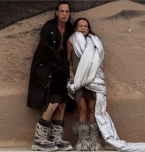 Michelle Lamy, Michele Lamy, Rick Owens Menswear, Denim Projects, Mens Fashion Rugged, Celebrity Houses, Fashion Couple, Fur Boots, Best Wear