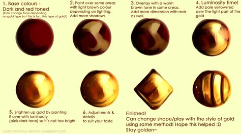 Tutorial - Gold by Velsinte Cat Eye Tutorial, Messy Handwriting, Sai Brushes, Waves Tutorial, Drawing Help, Art Guide, Semi Realistic, Paint Water, Art Help