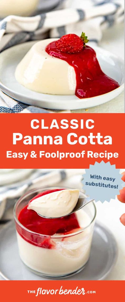 Best Panna Cotta Recipe, Easy Panna Cotta Recipe, Coconut Panna Cotta, Work Food, Panna Cotta Recipe, Italian Dessert, Dessert Simple, Fool Proof, Fool Proof Recipes