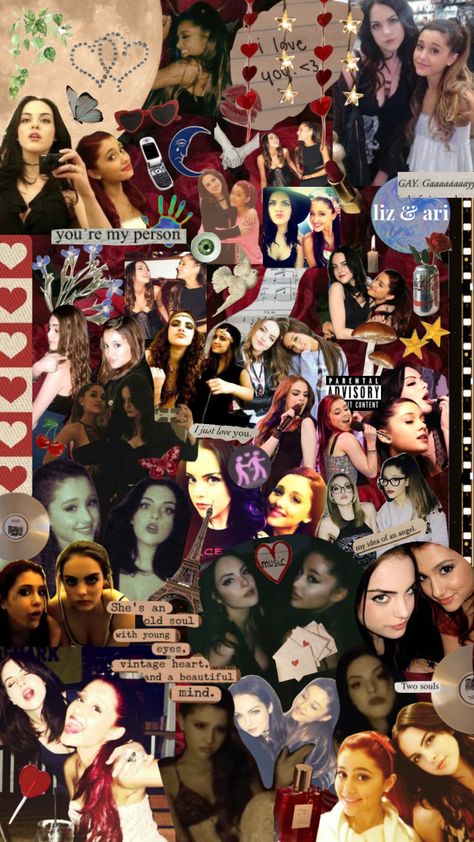 my fave duo <3 #arianagrande #lizgillies #ariandliz #ariana #ari #victorious #aesthetic #elizabethgillies #childhood #nostalgia Victorious Wallpaper Aesthetic, Victorious Wallpaper, Victorious Aesthetic, Jade Victorious, Victorious Nickelodeon, Old Disney Channel Shows, Icarly And Victorious, Liz Gilles, Victorious Cast