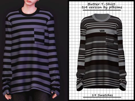 Sims 4 Cc Edgy Clothes Male, Sims 4 Cc Striped Shirt Male, Sims 4 Cc Clothes For Males, Sims 4 Cc Oversized Shirt Male, Sims 4 Male Clothes Grunge, Sims 4 Cc Cute Male Clothes, Sims4 Shirt Cc, Sims 4 Masc Clothes, Sims 4 Cc Finds Clothes Male