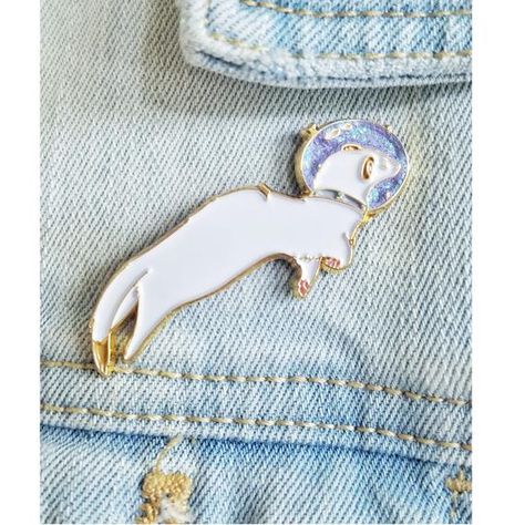 Holographic Print, Cute Ferrets, Toe Beans, Bag Pins, Magical Jewelry, Instagram Art, Cute Pins, Pinback Buttons, Blue Glitter