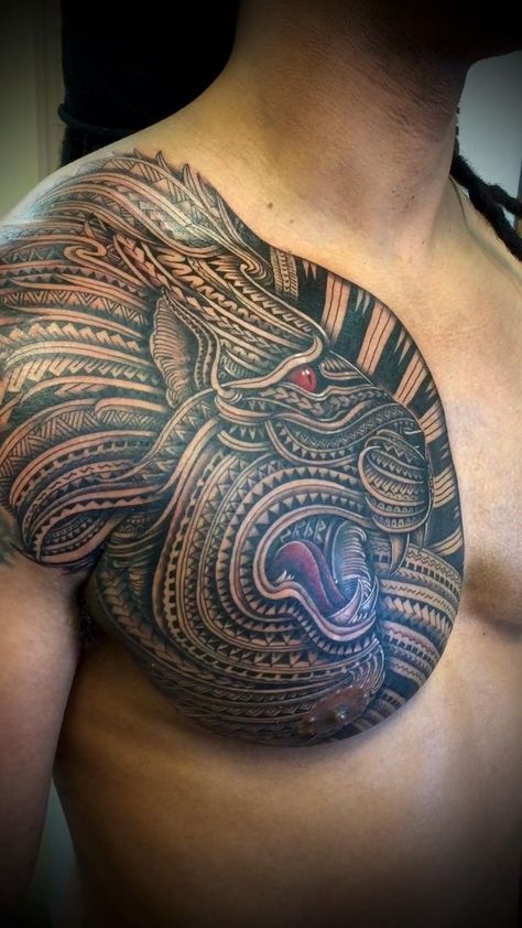 Liona Tatau in 2022 | Tribal tattoos, Cool tribal tattoos, Tribal chest tattoos Polynesian Tattoo Sleeve, Tattoos Cool, African Tattoo, Forearm Band Tattoos, Mens Shoulder Tattoo, Samoan Tattoo, Cool Chest Tattoos, Chest Tattoos, Chest Piece Tattoos