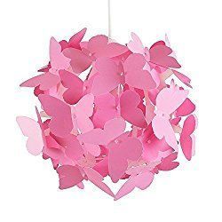 Girls Chandelier, Girls Bedroom Lighting, Contemporary Lamp Shades, Butterfly Room, Bedroom Pendant, Butterfly Lighting, Pink Bedroom Decor, Ceiling Light Shades