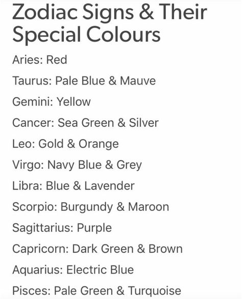 Signs and their colours Power Colors, Orange Gold, Pale Green, Pale Blue, Green And Brown, Zodiac Sign, Electric Blue, Zodiac Signs, Astrology