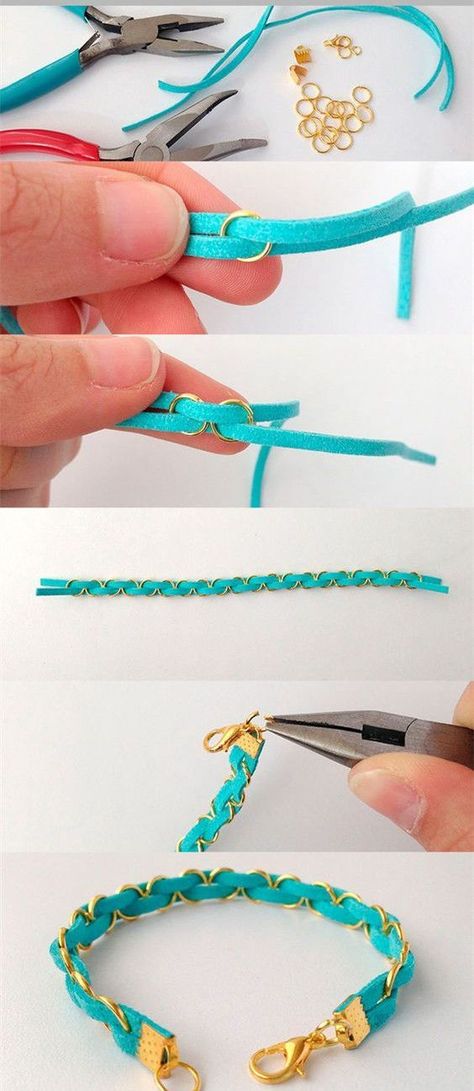 قلادات متدلية, Diy Jewlery, Jewerly Making, Fun Bracelet, Bracelets Diy, Braided Bracelet, Diy Schmuck, Diy Easy, Bijoux Diy