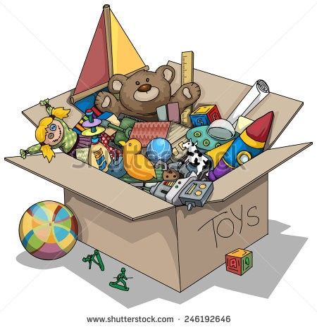 Box Illustration, Box Vector, Toy Box, Old Toys, Toy Boxes, Toy Chest, Stock Vector, Royalty Free Stock Photos, Vector Illustration