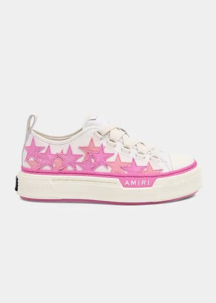 Amiri Shoes, Amiri Sneakers, Star Shoe, Shoes Pink, Star Shoes, Pink Stars, Vans Authentic Sneaker, Bergdorf Goodman, Shoe Game