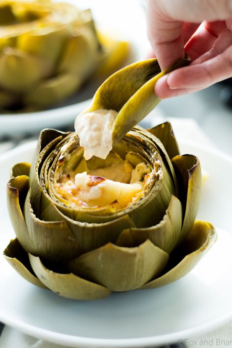 Best Artichoke Recipe, Hors Devours, Savory Dips, Stuffed Artichokes, Spring Appetizers, Stuffed Vegetables, Baked Artichoke, Hot Crab Dip, Salsa Recipes