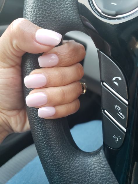 Pale pink SNS nails August 2018 Soft Pink Sns Nails, Pale Pink White Nails, Pale Nails Acrylic, Light Pink Opaque Nails, Blush Pink Dip Powder Nails, Best Light Pink Dip Nail Color, Pale Summer Nails, Pale Pink Dip Nails, Pale Pink Toe Nails