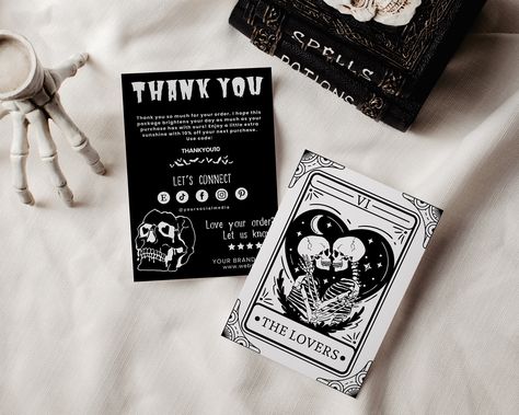 Thanks Note, Purchase Card, Skeleton Halloween, Label Paper, Business Thank You, Loyalty Card, Halloween Skeletons, Photo Lab, Brighten Your Day