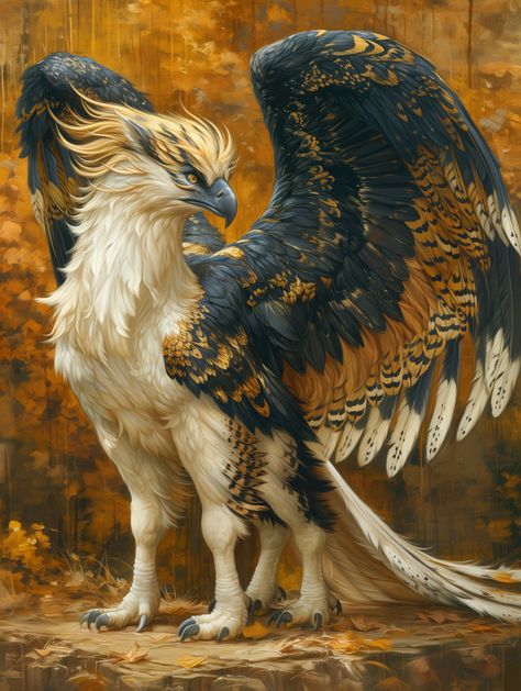 Majestic Dragon Art, Mythical Creatures Griffin, Fantasy Birds Mythical Creatures, Griffin Mythical Creatures, Fantasy World Creatures, Fantasy Flying Creatures, Types Of Fantasy Creatures, Gryphon Aesthetic, Griffin Art Mythical