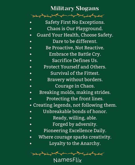 Military Slogans Army Motto, Military Terms, Military Slang, Motivational Military Quotes, Military Life Quotes, Battle Cry, Military Branches, Military Quotes, Army Strong