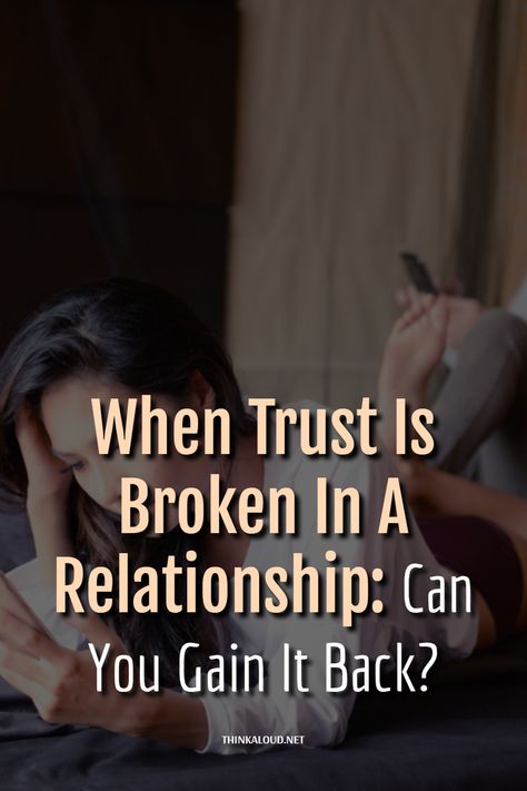 When trust is broken in a relationship, you’re left wondering whether there’s a way to turn it into a healthy relationship again. Building trust in a relationship takes quite a long time but it can be broken in a second. You make one wrong move and the trust is gone. It doesn’t matter how long you’ve been together at that point, but when one of you lies or cheats, the trust you’ve built crumbles into pieces. What do you think causes broken trust in a relationship? #thinkaloud #pasts When Trust Is Gone, How Do You Trust Someone Again, When Trust Is Broken, Love Again Quotes, Trust In A Relationship, Earn Trust, Broken Trust, Trust Quotes, Building Trust