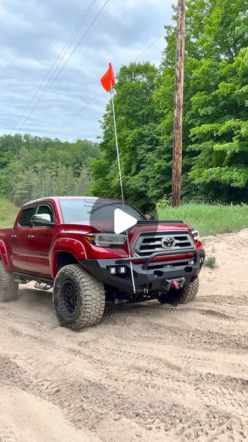 RealTruck on Instagram: "This build rocks…and sands.   2016 Toyota Tacoma Build Specs: - 3” Superlift lift  - Avs In Channel Vent Visors - Avs Aeroskin Lightshield Pro - Rugged Ridge LED Cubes x4 - Rugged Ridge Winch - BAK Revolver X4S - Bushwacker Pocket Flares, Paint Matched - Fab Fours Front & Rear Bumpers - Little Orange Flag on a Stick  #RealTruck #TruckLife #Tacoma #Toyota #ToyotaTacoma #TacomaGang #Offroading" Toyota Tacoma Lifted, Tacoma Build, Orange Flag, Tacoma Toyota, Toyota Tacoma Trd Pro, Toyota Tacoma 2016, Bushwacker, Rugged Ridge, Trucking Life