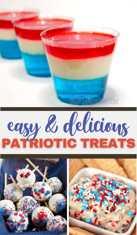 Are you looking for some delicious 4th of July Desserts? You're in the right place! Here is a huge list of tasty options! Fourth Of July Treats, 4th Of July Treats, Lemonade Slushies, Finger Food Desserts, July Desserts, Camp Food, Patriotic Desserts, 4th Of July Desserts, July Holidays