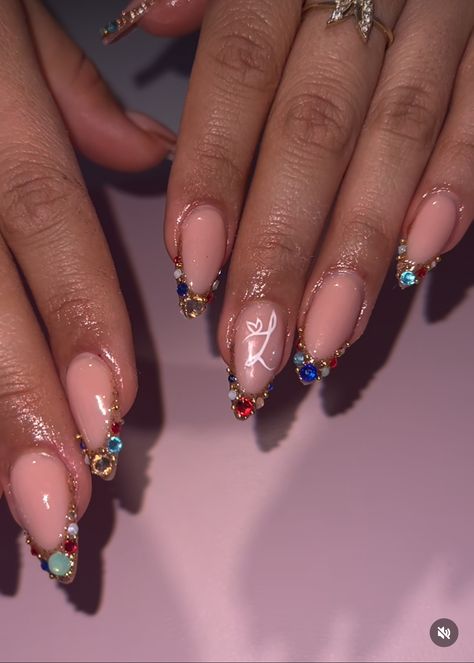 Jeweled Nails Designs, Nail Jewels, Nail Inspiration, Mani Pedi, Just Girly Things, Nails Inspiration, Girly Things, Pretty Nails, Nail Ideas